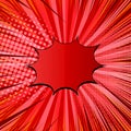 Comic explosive red concept Royalty Free Stock Photo
