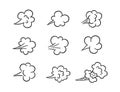 Comic fart cloud. Bad stink balloon. Explosion, angry breath. Cloud of smoke gas in comic style. Funny flatulence symbol