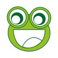 Comic frog character icon