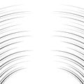 Comic horizontal curved lines background