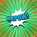 Comic Kapow wording concept Royalty Free Stock Photo