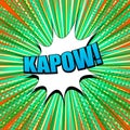 Comic Kapow wording concept