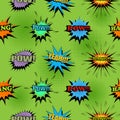 Comic light seamless pattern