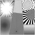 Comic monochrome design composition Royalty Free Stock Photo