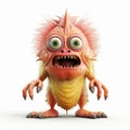 Cute 3d Monster Creature With Expressive Facial Animation