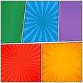Comic page colorful composition Royalty Free Stock Photo