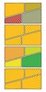 Comic panels . Pop art comic background. Comics book page template. Royalty Free Stock Photo