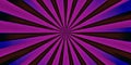 Comic pop art background speed lines halftone dots in violet purple