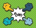 Comic Pow Explosion Royalty Free Stock Photo