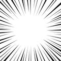 Comic Radial Speed Lines Royalty Free Stock Photo