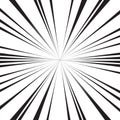 Comic radial speed lines vector background wallpaper