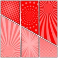 Comic red stylish concept Royalty Free Stock Photo