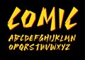 Comic retro font for comics, cartoon, superhero poster, logo of children goodies, toys, education book, modern tshirts