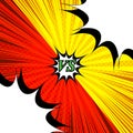 Comic rivalry bright template Royalty Free Stock Photo