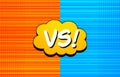 Comic rivalry colorful template Royalty Free Stock Photo