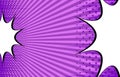 Comic rivalry purple template Royalty Free Stock Photo