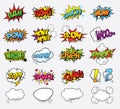 Comic sound effects Royalty Free Stock Photo