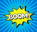 Comic Speach Bubble Effect Boom. Vector