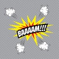 Comic speech bubble, Bam Royalty Free Stock Photo