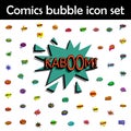 Comic speech bubble with expression text kaboom icon. Comic icons universal set for web and mobile