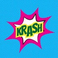 Comic speech bubble, krash