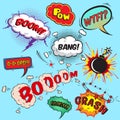 Comic speech bubbles design elements collection Royalty Free Stock Photo