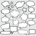 Comic speech  bubbles icons collection  behavior bubbles business Royalty Free Stock Photo