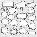 Comic speech  bubbles icons collection 07 Royalty Free Stock Photo