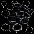 Comic speech bubbles Royalty Free Stock Photo