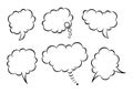 Comic Speech Bubbles. Retro talk Royalty Free Stock Photo