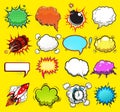Comic speech bubbles vector Royalty Free Stock Photo
