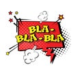 Comic Speech Chat Bubble Pop Art Style Bla Expression Text Icon