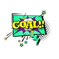 Comic Speech Chat Bubble Pop Art Style Goal Expression Text Icon Royalty Free Stock Photo