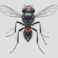 comic style fly vector for graphic design Royalty Free Stock Photo