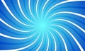 Comic style vibrant blue spiral sunburst background. Royalty Free Stock Photo