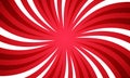 Comic style vibrant red spiral sunburst background. Royalty Free Stock Photo