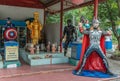 Comic superheroes at Wang Saen Suk monastery, Bang Saen, Thailand