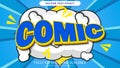 Comic text effect editable eps file Royalty Free Stock Photo