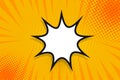 Comic text empty speech bubble banner pop art Royalty Free Stock Photo