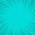 Comic turquoise abstract dynamic concept