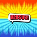 Comic Versus bright background Royalty Free Stock Photo