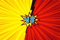 Comic versus competitive concept Royalty Free Stock Photo