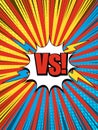 Comic versus composition Royalty Free Stock Photo