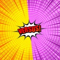 Comic Versus light background Royalty Free Stock Photo