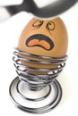 Comical Egg Royalty Free Stock Photo