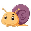 A comical snail Royalty Free Stock Photo