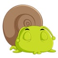 A comical snail Royalty Free Stock Photo