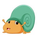 A comical snail Royalty Free Stock Photo