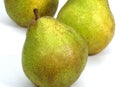 COMICE PEAR pyrus communis AGAINST WHITE BACKGROUND Royalty Free Stock Photo