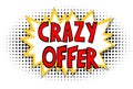 Comics balloon - Crazy Offer text